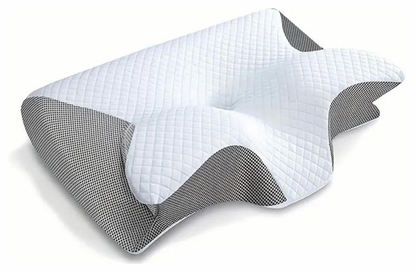 Almohada con memoria para dormir, almohadas para el cuello de espuma viscoelástica de mariposa, para dormir contorneado, alivio del dolor en el cuello, soporte para el estómago, almohada cómoda